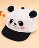 KIDLINGSS Cotton Panda Designed Cap - White  - Circumference 47 - 50 Cm