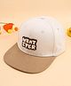 KIDLINGSS Whatever Text Embroidered Cap - White - Circumference - 55-58 Cms