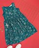 Akkriti by Pantaloons Woven Sleeveless Floral Printed Dress - Teal Blue