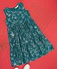 Akkriti by Pantaloons Woven Sleeveless Floral Printed Dress - Teal Blue