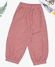 Akkriti by Pantaloons Cotton Woven Floral Embroidered Salwar - Coral