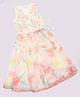 Akkriti by Pantaloons Woven Sleeveless Floral Embroidered Lehenga & Choli Set - Cream