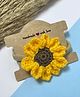 Little Peas Sunflower Applique Detailed Headband - Yellow & Brown