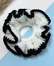 Little Peas Colour Blocked Scrunchie - White & Black