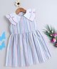Bright Stars KIDSWEAR Cotton Woven Sleeveless Striped Dress - Multi Colour