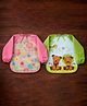 Joy Buzz Baby Waterproof Long Sleeve Bib Pack of 2 | Full Sleeve Feeding Apron for Kids | Reusable, Easy Clean, Mess Protection (Design May Vary)