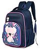 Beauty Girls Height 15 Inches School Bag 20 Litres & Water Resistant With Hotshot Quala Print - Navy Blue