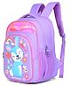 Hotshot Height 15 Inches School Bag 20 L Water Resistant Backpack with Rabbit. Design - Purple