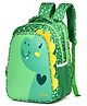 Hotshot Height 15 Inches School Bag Water Resistant 20 Litre With Dino Print - Green