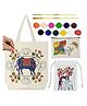 Asian Hobby Crafts Ethnic Art Painting Kit on Fabric  DIY Craft Set to Learn Madhubani, Gond & Pichwai | Printed Fabric Art Kit for Kids, Boys & Girls | Cultural Painting Kit for Beginners