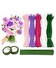 Asian Hobby Crafts 200+ Pcs Pipe Cleaners for Craft Flower Making Set  Fuzzy Chenille Stems & Fluffy Sticks with Floral Tape & Wire for Kids Arts & Craft, School Supplies, Home & Party Decor