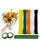 Asian Hobby Crafts 160+ Pcs Pipe Cleaners for Craft Flower Making Set  Fuzzy Chenille Stems & Fluffy Sticks With Floral Tape & Wire for Kids Arts & Craft, School Supplies, Home & Party Decor