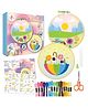 Kalakaram Scenic Embroidery Kit with Printed Fabric, Hoop Ring, Thread & Tools | Hand Stitching Kit for Adults & Beginners | Perfect DIY Sewing Art & Craft Gifts for Girls & Women