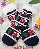 Butterthief Woollen Knit Christmas Theme Santa Claus Designed Anti Skid Socks - Black