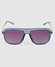 DUKIEKOOKY Classic UV Protected Square Sunglasses - Blue