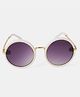 DukieKooky Solid UV Protected Round Sunglasses - White