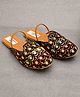 Little Palz Floral Embroidered Mojaris - Multi Colour
