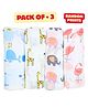 SUN & SHINE | 100% Premium Cotton Muslin Swaddle For New Born Baby | Baby Blanket | Pack Of 2, 4 And 6 | 100cm X 115cm | Random Prints | 0-3 Years |New Born Baby Essentials - Multicolor