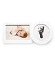Dooky Happy Hands Inkless Baby Hand & Footprint 2-in-1 Photo Frame, No Mess Newborn Keepsake Kit