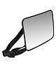 Dooky Small Baby Car Mirror for Rear Facing Seat  Compact Shatterproof Back Seat Baby Mirror, Adjustable Headrest Mount Mini Infant Car Seat Mirror, Clear Convex View Safety Observation - Black
