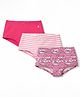Pine Kids Cotton Lycra Knit Striped & Printed Panties Pack of 3 (Color May Vary)