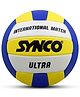 SYNCO Ultra Volleyball, 18 Panel PU Hand Stitched, Match Volleyball Size 4