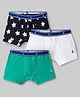 Pine Kids Cotton Elastane Knit Printed Trunks Pack of 3 - Multicolor