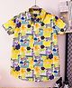 Mark & Mia Cotton Printed Half Sleeves Shirt With Animal Print - Multicolor