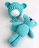MOMISY Baby Photography Costume with Wool Cap, 06M (Teddy Blue, 0-6M)