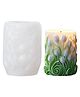 MOMISY 3D Floral Pillar Silicone Mould for Candle & Resin Clay Desktop Home Decor Art Craft Projects