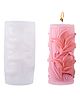 MOMISY 3D Floral Pillar Silicone Mould for Candle & Resin Clay Desktop Home Decor Art Craft Projects (D)