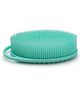 MOMISY 2-in-1 Silicone Body & Shampoo Brush, Exfoliating Scrubber (Green)