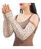 MOMISY UV Sun Protection Arm Sleeves with Thumb Hole, Cooling Cover (Floral Khaki)