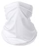 MOMISY Multipurpose Bandana Face Cover & Neck Gaiter (White)