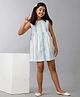 Under Fourteen Only Sleeveless Striped Mid Thigh Length Dress  - Multi Colour