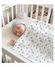 Baby tales Baby 6 layers Muslin Cotton Baby Blanket Extra Soft Blankets for Infants | New Born Babies and Toddlers (0-12 Years)  | 100x110 CM | Flamingo