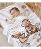 Baby Tales Baby tales 6-Layer Muslin Baby and Toddler Blanket, 100% Cotton  0-24 Months | 110x110 cm -  Brown Teddy Pattern