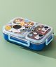 Purple Tots 304 Astronut Print  Stainless Steel Lunchbox For Kids 2 Compartment Insulated Tiffin Box & Bpa Free Kids Lunch Box For School Boys, Girls - Spill & Leak Proof, 750Ml- Blue 