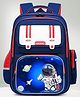 Purple Tots 16.7 Inches Kids Backpack School Bag 2 Compartment with Bottle Pocket & Front Organizer- Blue