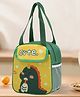 Purple Tots Kids Lunch Bag Cute Pet Cartoon Design, Thickened Insulated Handbag with Dino Print - Green