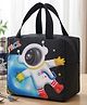 Purple Tots 3D Astro Design Lunch Box Bag Insulated Tiffin Storage Travel - Black