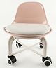 Purple Tots Premium Solid & Durable Low Stool with Wheels - Cream