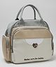 Purple Tots Diaper Bag Backpack with Insulated Bottle Pockets and Multi-Carry Design- Grey