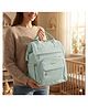 Purple Tots Baby Diaper Bag Backpack with Insulated Bottle Pocket and 5 Pocket Storage Design- Sky Blue