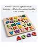 OPA Toys Wooden Uppercase Alphabet Puzzle  Multicolor l A-Z Letter Recognition Board for Kids  I 3 Years+