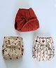 Cocoon Care Bamboo Cotton Knit Printed Baby Nappies Pack of 3 Multicolor