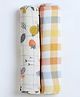 Cocoon Care Bamboo Muslin Cotton Multipurpose Swaddle Wraps Pack of 2 - Multicolor