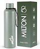 Milton Aura 1000 Thermosteel Bottle, 1.05 Litre, Grey | 24 Hours Hot and Cold | Easy to Carry | Rust & Leak Proof | Tea | Coffee | Office| Gym | Home | Kitchen | Hiking | Trekking | Travel Bottle