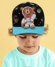 Vritraz Woven Bear Astronaut Applique Detailed Baseball Cap - Black - Circumference 52-56 Cms