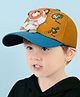 Vritraz Woven Bear Astronaut Applique Detailed Baseball Cap - Brown - Circumference 52-56 Cms